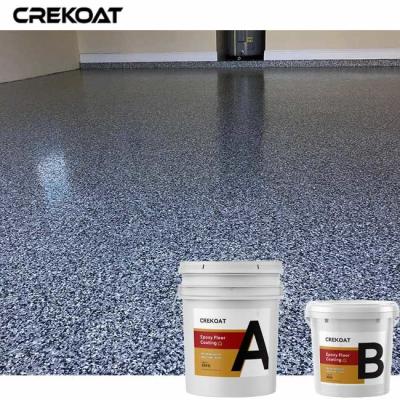 China 5mm Vinyl Flakes Epoxy Resin Floor Coating Provide Durability Impact Resistance for sale