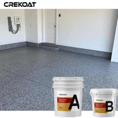 China Colorful Flakes Epoxy Resin Floor Coating Marble Granite Appearance For Garage for sale