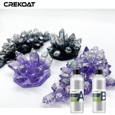 中国 鮮やかな樹脂ジオードのために作製された水晶透明液体鋳造樹脂 販売のため