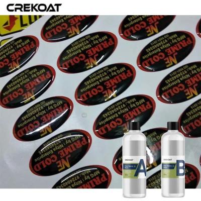 Chine Flexible Clear Epoxy Resin Soft Two Component Casting Resin For Labels Doming à vendre