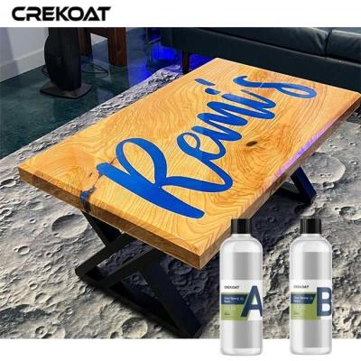 China Top Coat Clear Water Resistant Epoxy Resin For Tables Bars for sale