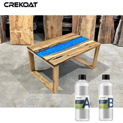 China Wood Art Clear Epoxy Resin Low Viscosity For Furniture Construction à venda
