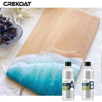 China Food Grade Clear Epoxy Resin Kit For Craft And Art Rock Solid Bubbles Free for sale