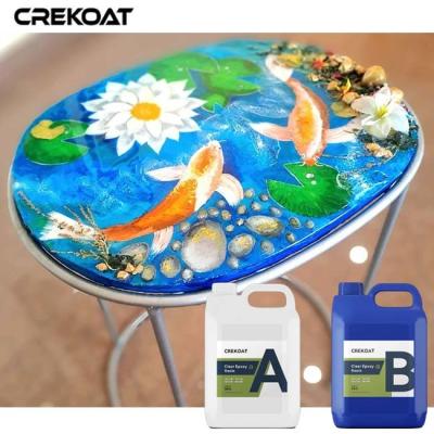 China Liquid Glass Ultraclear Epoxy Resin Bar Tops Transforming Objects Into Art Heat Resistance en venta