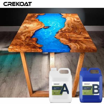 China Glossy Glass - Like Finish Deep Pour Epoxy Resin Enhancing The Beauty Of Wood for sale
