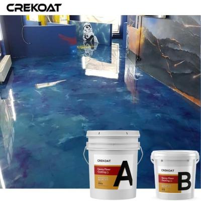 China Commercial Residential Epoxy Floor Coating Metallic Pigments for sale