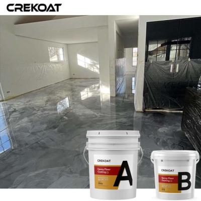 China Best Solution Metallic Epoxy Floor Coating For Garage Store Industrial Area à venda