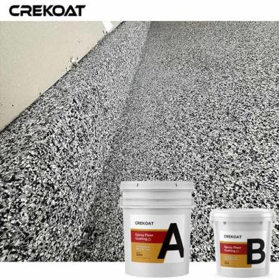China MSDS Epoxy Flake Floor Coating For Concrete Enhanced Safety Withstands Heavy Loads for sale