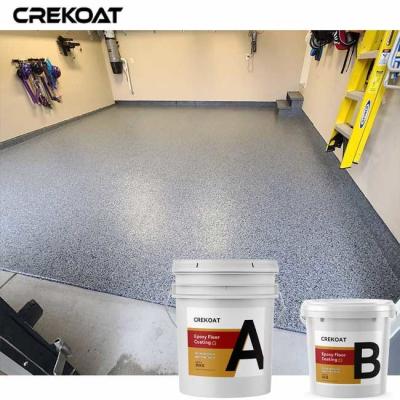 China Multi Color Combinations Garage Floor Paint With Flakes Non - Toxic Components Te koop