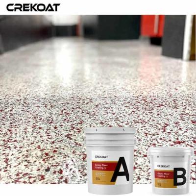 China Office Spaces Epoxy Flake Floor Coating Against Heavy Impacts And Chemical for sale