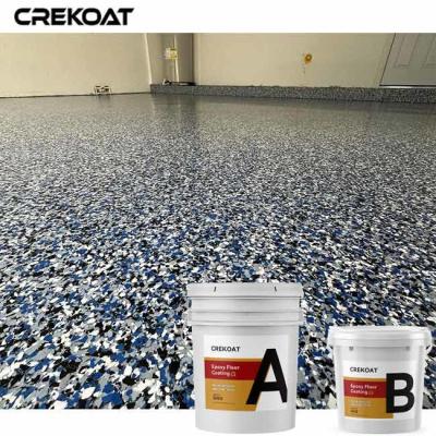 China Commercial Epoxy Flake Floor Coating  In Office Retail Store Garage for sale