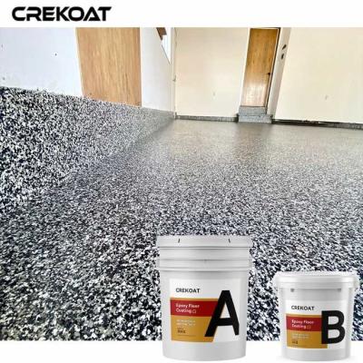 China MSDS Epoxy Flake Floor Coating Scratches Resistant Easy To Clean for sale