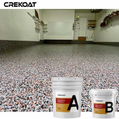 China Color Flake Polyaspartic Floor Coating For High - Traffic Areas zu verkaufen