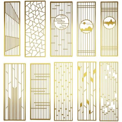 China Laser Cut Screen Decorative Metal Panels Welding Room Divider Partition for sale