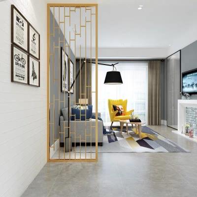 中国 Living Room Decorative Stainless Steel Screen Room Divider Partitions For Home 販売のため