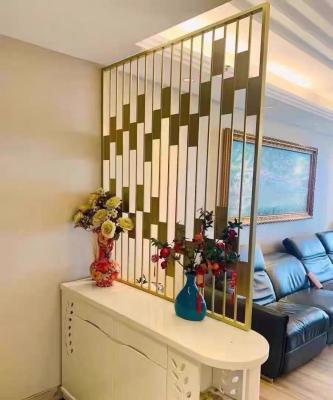 China Contemporary Stainless Steel Room Dividers Indoor Metal Divider Partitions en venta