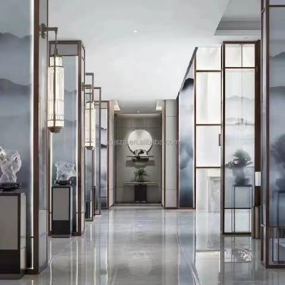Китай Luxurious Decorative Metal Panels Stainless Steel Screen Partition Room Dividers продается