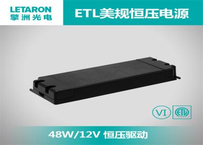 China ETL 48 Watt Led Driver , Led Transformer 12v Humid Environment Supported for sale