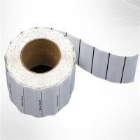 China White Woven Clothing Sew EAS Hard Tag ,  58KHz AM Label Roll for sale