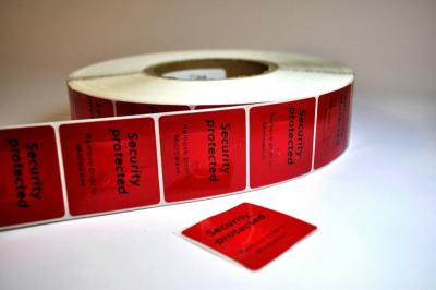 China EAS RF Security Labels Aluminum Hot Melt Adhesive / Rubber-Based For Frozen Products for sale