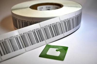 China Supermarket Anti Theft Printing EAS RF Soft Label RFID Labels With Barcode for sale