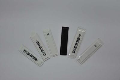 China Etiqueta de hurto en tiendas anti del negro, etiquetas de código de barras de encargo del hurto anti 58kHz en venta