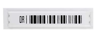 Chine L'étiquetage de code barres d'épaisseur du polystyrène 0.35mm, la sécurité EAS de magasin marque l'étiquette à vendre