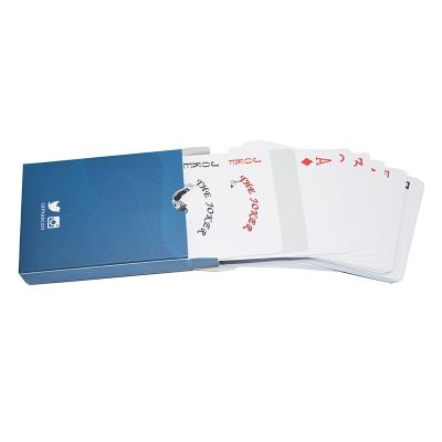 China Artículo impermeable del póker de las tarjetas del tamaño plástico de encargo del puente con las muestras gratis en venta