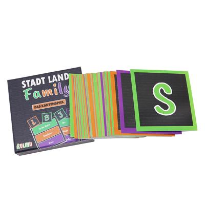 Chine Customized Logo Math Revision Card Game Printing Manufacturing Early Learning Flash Card Set For Kid With Box à vendre