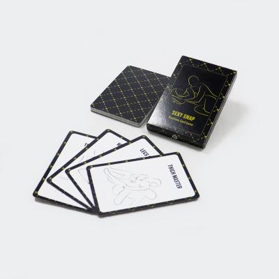 中国 High quality custom your own Sexy Snap Positions Card Game design passion funny couple bedroom posture cards games poker 販売のため