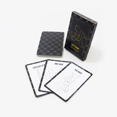 China Do Or Dare Bedroom Black Ambiguous Intimacy Game Cards For Couples Sexy Adult Card Games for sale