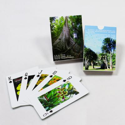 China Holographic Advertising Playing Cards Display Enterprise Propaganda Custom Paper Playing Cards for sale