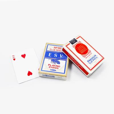 China Custom Printing High Quality 280Gsm Blue Core Paper Poker Cards Wholesale Casino Poker Playing Cards for sale