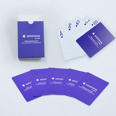 China 0.35mm Blue Plastic Playing Cards Printed Waterproof 100% Pvc Playing Cards à venda