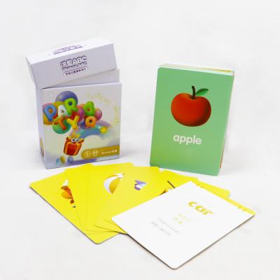 중국 어린이용 맞춤형 패턴 영어 학습 카드 어린이용 맞춤형 디자인 음성 레이저 플래시 카드 판매용