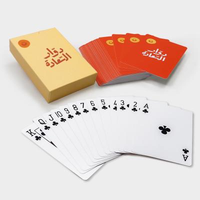 China Wholesale Custom Full Color Printing PVC Poker Flash Card Game Plastic Design Your Logo Playing Cards for sale