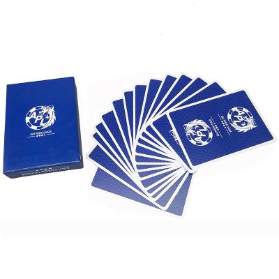China 100 Percent Pvc Waterproof Plastic Playing Cards custom 63*88mm for sale