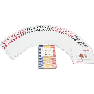 China naipes plásticos impermeables de 0.35m m, impresión a todo color de encargo de las tarjetas CMYK del póker en venta
