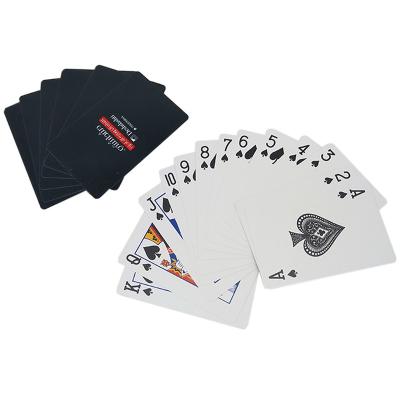 China cartões de jogo plásticos do casino de 57x87mm com cópia feita sob encomenda Logo Barcode à venda