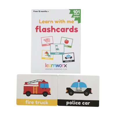 China Linen English Alphabet Flash Cards 63x88mm Full colors For Kids Education for sale