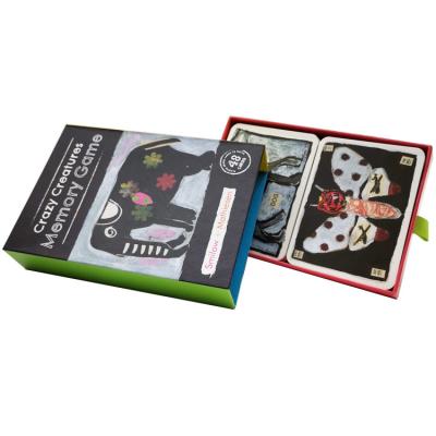 중국 Full colors 63x88mm Educational Flash Cards box design 판매용