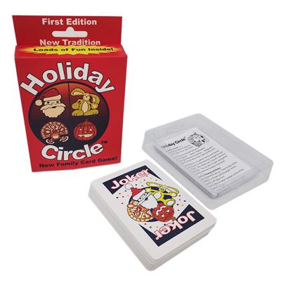 중국 Christmas Holiday Playing Cards 57x87mm Both Side Full Colors Printed 판매용