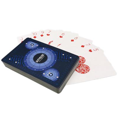 China 0.35mm Plastic Bridge Playing Cards Custom Logo PDF AI Design for sale