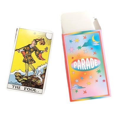 China Arco iris colorido delicado de las cartas de tarot imprimibles de encargo en venta