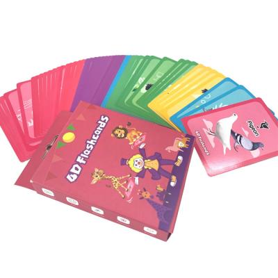 China Varnishing Learning Flash Cards 350 Gsm Artpaper For Fruits And Animals for sale