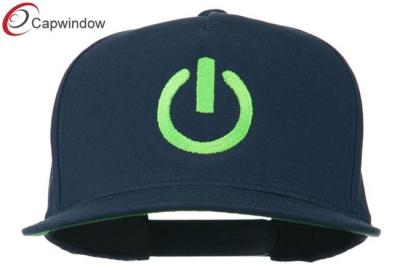 China Navy Power Icon Embroidered Fitted Baseball Caps with Acrylic Plastic Closure for sale