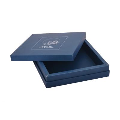 China Blue Chocolate Paper Boxes , Grey Board Lamination Sweets Packaging Boxes for sale