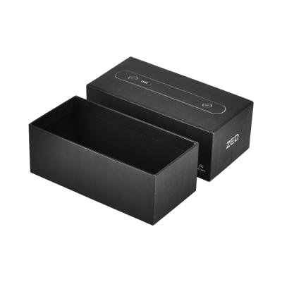 中国 泡の挿入物との黒い電子工学の板紙箱の長方形2mmの厚さ 販売のため