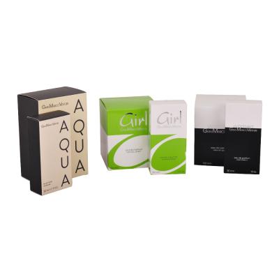 China Custom Color Elegant Perfume Packing Box With Silver Foil Stamping for sale