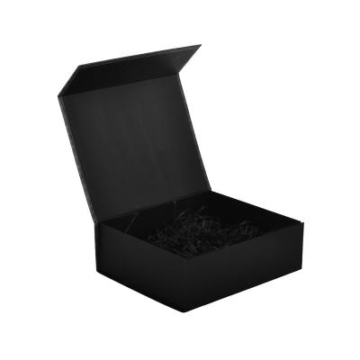 China Caja de empaquetado magnética del color negro para el regalo del perfume multiusos en venta